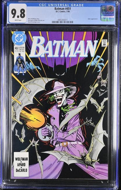 Batman #451 CGC 9.8 - DC COMICS 7/90