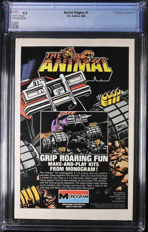 Secret Origins #1 CGC 9.2 - DC Comics 4/86