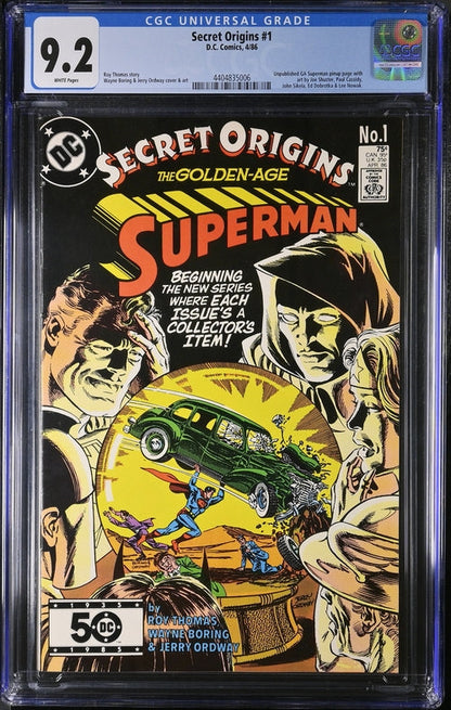 Secret Origins #1 CGC 9.2 - DC Comics 4/86