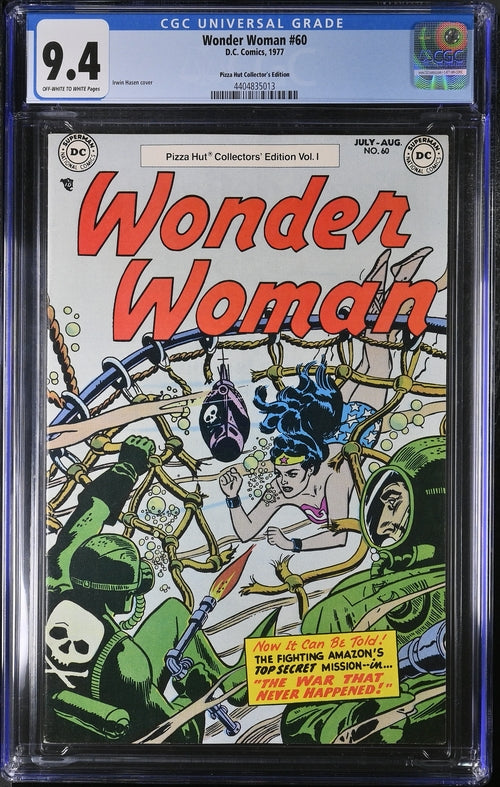 Wonder Woman #60 Pizza Hut Collector's Edition CGC 9.4 - DC Comics 1977