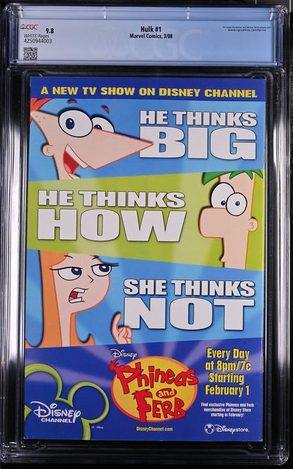 Hulk #1 CGC 9.8 - Marvel Comics 3/08