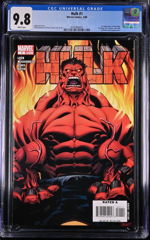 Hulk #1 CGC 9.8 - Marvel Comics 3/08