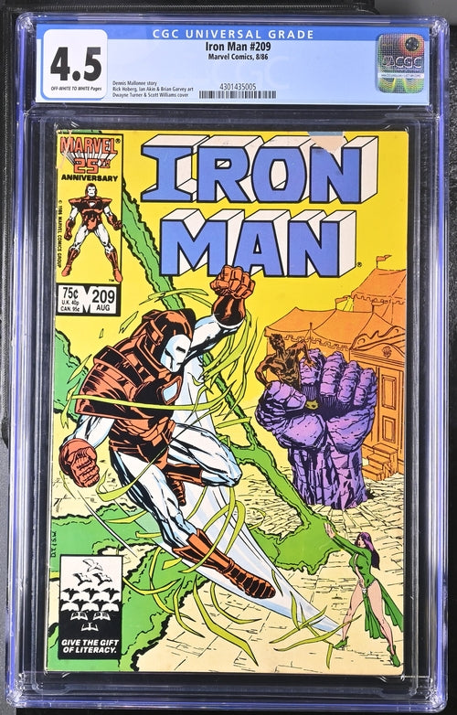 Iron Man #209 CGC 4.5 - Marvel Comics 8/86