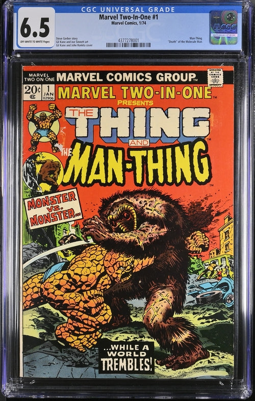 Marvel Two-In-One  #1 CGC 6.5 - Marvel Comics 1/74