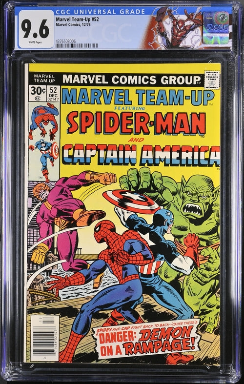 Marvel Team Up #52 CGC 9.6 - Marvel Comics 12/76