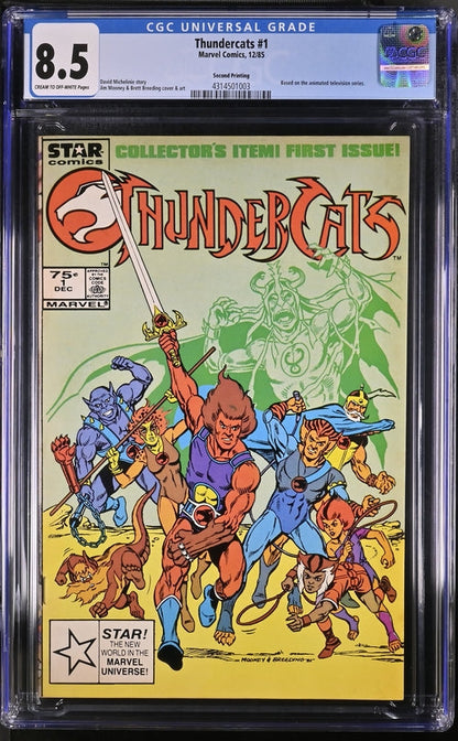 Thundercats #1 Second Printing  CGC 8.5 - Marvel Comics 12/85