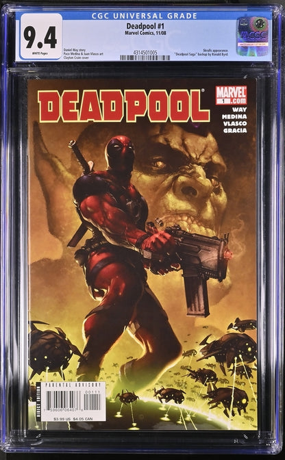 Deadpool #1 CGC 9.4 - Marvel Comics 11/08