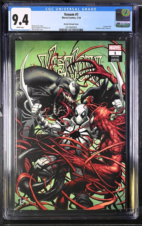 Venom #1 Keown Variant Cover CGC 9.4 - Marvel Comics 7/18