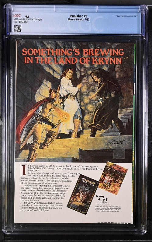 Punisher #1 CGC 9.4 - Marvel Comics 7/87