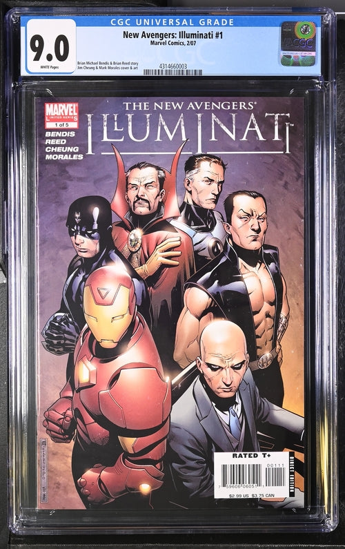 New Avengers: Illuminati #1 CGC 9.0 - Marvel Comics 2/07