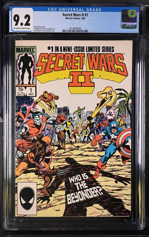 Secret Wars II #1 CGC 9.2 - Marvel Comics 7/85