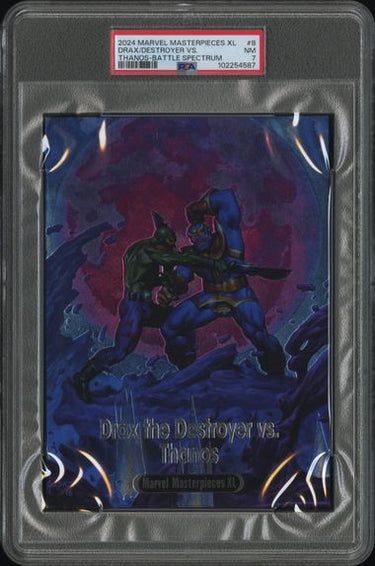 2024 SKYBOX MARVEL MASTERPIECES XL BATTLE SPECTRUM #8 DRAX/DESTROYER VS. THANOS-BATTLE SPECTRUM