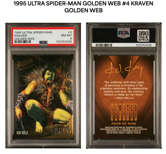 Kraven PSA 8 - 1995 Ultra Spiderman Golden Web