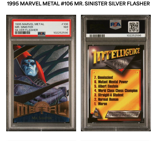 Mr. Sinister PSA 7 - 1995 Marvel Metal Silver Flasher