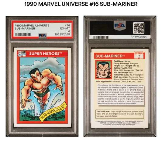 Sub-Mariner PSA 6 - 1990 Marvel Universe
