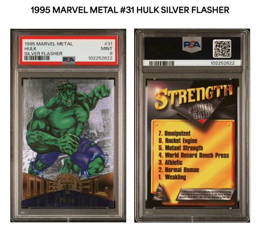 Hulk PSA 9 - 1995 Marvel Metal - Silver flasher