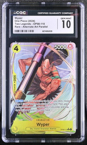 Wyper CGC 10 - 2024 Two Legends OP08