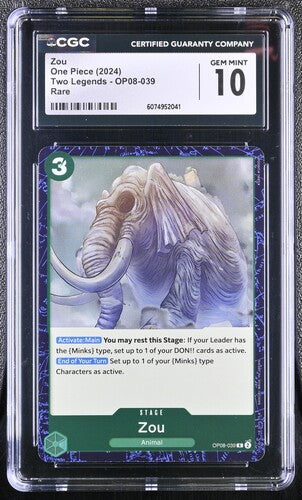 Zou  CGC 10 - 2024 Two Legends OP08
