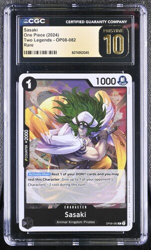 Sasaki CGC PRISTINE 10 - 2024 Two Legends OP08