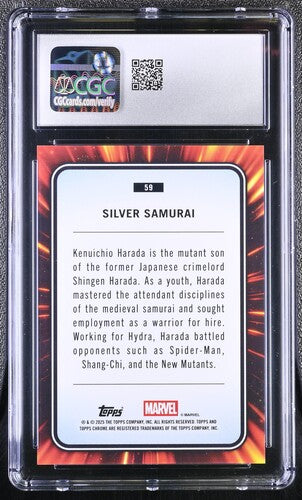 Silver Samurai CGC 10 - 2025 TOPPS CHROME MARVEL