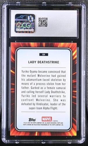 Lady Deathstrike CGC 9 - 2025 TOPPS CHROME MARVEL