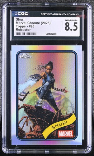 Shuri Refractor CGC 8.5 - 2025 TOPPS CHROME MARVEL