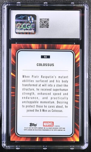Colossus CGC 10 - 2025 TOPPS CHROME MARVEL