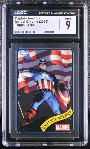 Captain America CGC 9 - 2025 TOPPS CHROME MARVEL