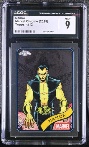 Namor CGC 9 - 2025 TOPPS CHROME MARVEL