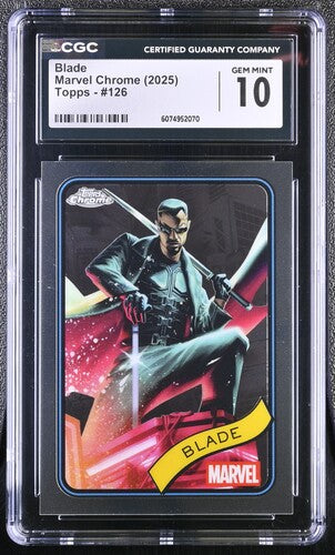 Blade CGC 10 - 2025 TOPPS CHROME MARVEL