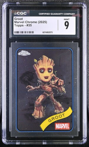 Groot CGC 9 - 2025 TOPPS CHROME MARVEL