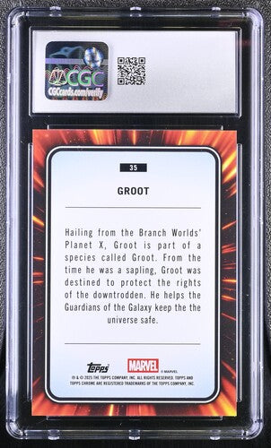 Groot CGC 9 - 2025 TOPPS CHROME MARVEL