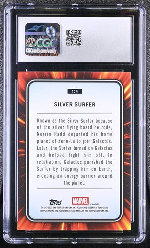 Silver Surfer CGC 8 - 2025 TOPPS CHROME MARVEL