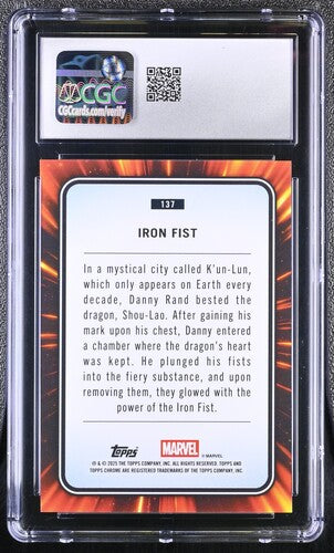 Iron Fist CGC 7.5 - 2025 TOPPS CHROME MARVEL