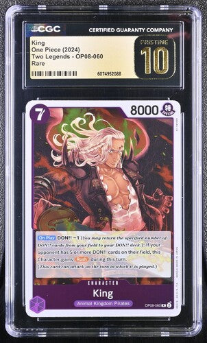King CGC PRISTINE 10 - 2024 Two Legends OP08