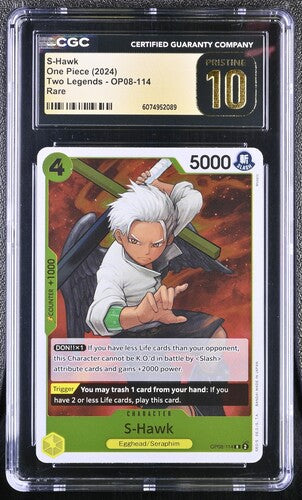 S-Hawk  CGC PRISTINE 10 - 2024 Two Legends OP08