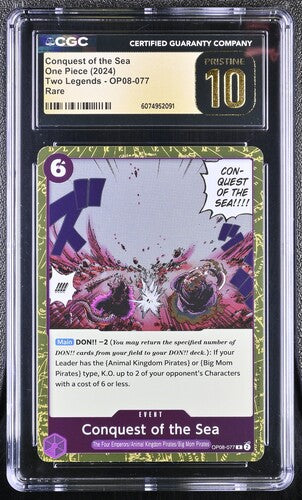 Conquest of the Sea CGC PRISTINE 10 - 2024 Two Legends OP08