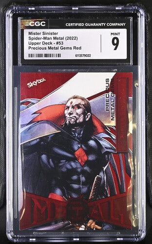 Marvel English Mister Sinister 53 2022 Spider-Man Metal Precious Metal Gems Red