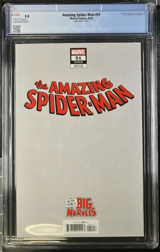 Amazing Spider-Man #51 Young Sketch Cover CGC 9.8 - Marvel Comics 8/24