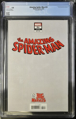 Amazing Spider-Man #51 Young Sketch Cover CGC 9.8 - Marvel Comics 8/24
