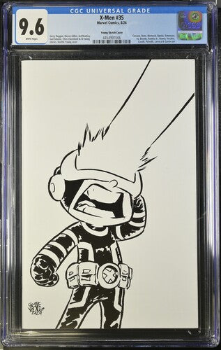 X-Men #35 Young Sketch Cover CGC 9.6 - Marvel Comics 8/24