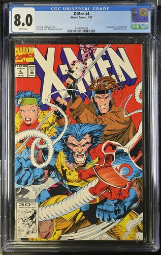 X-Men #4 CGC 8.0 - Marvel Comics 1/92