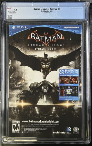 Justice League of America #1 Variant Cover CGC 9.8 - DC Comics 8/15