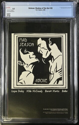 Batman: Shadow of the Bat #38 CGC 8.5 - DC Comics 5/95