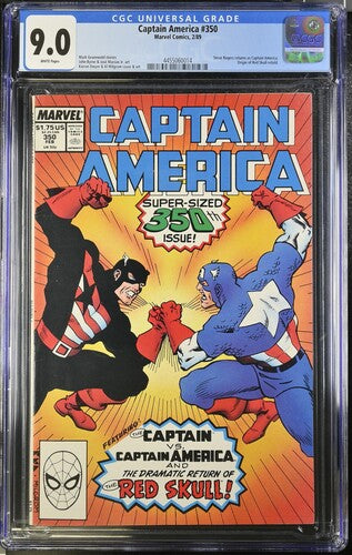 Captain America #350 CGC 9.0 - Marvel Comics2/89