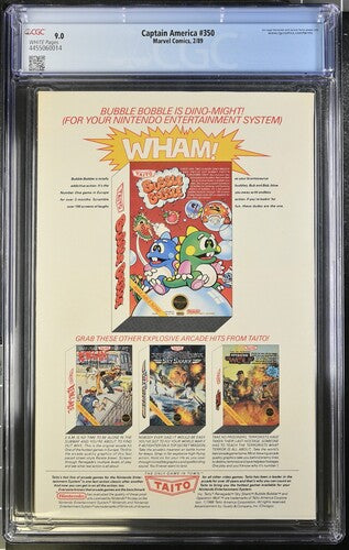 Captain America #350 CGC 9.0 - Marvel Comics2/89